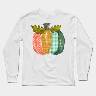 Pretty Patterned Pumpkin Long Sleeve T-Shirt